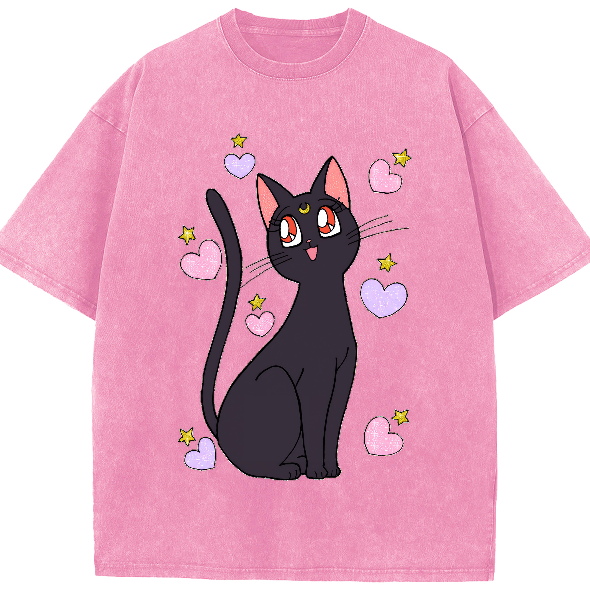 （画像用） 美少女戦士セーラームーン Sailor Moon 綿100% ヴィンテージ風 半袖Tシャツ（フロントプリント）